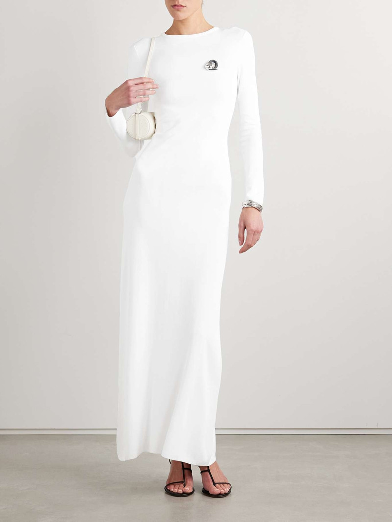 FFORME Scudder stretch-jersey maxi dress White outlook