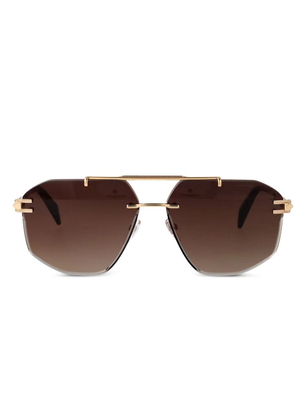 geometric frame sunglasses - 1