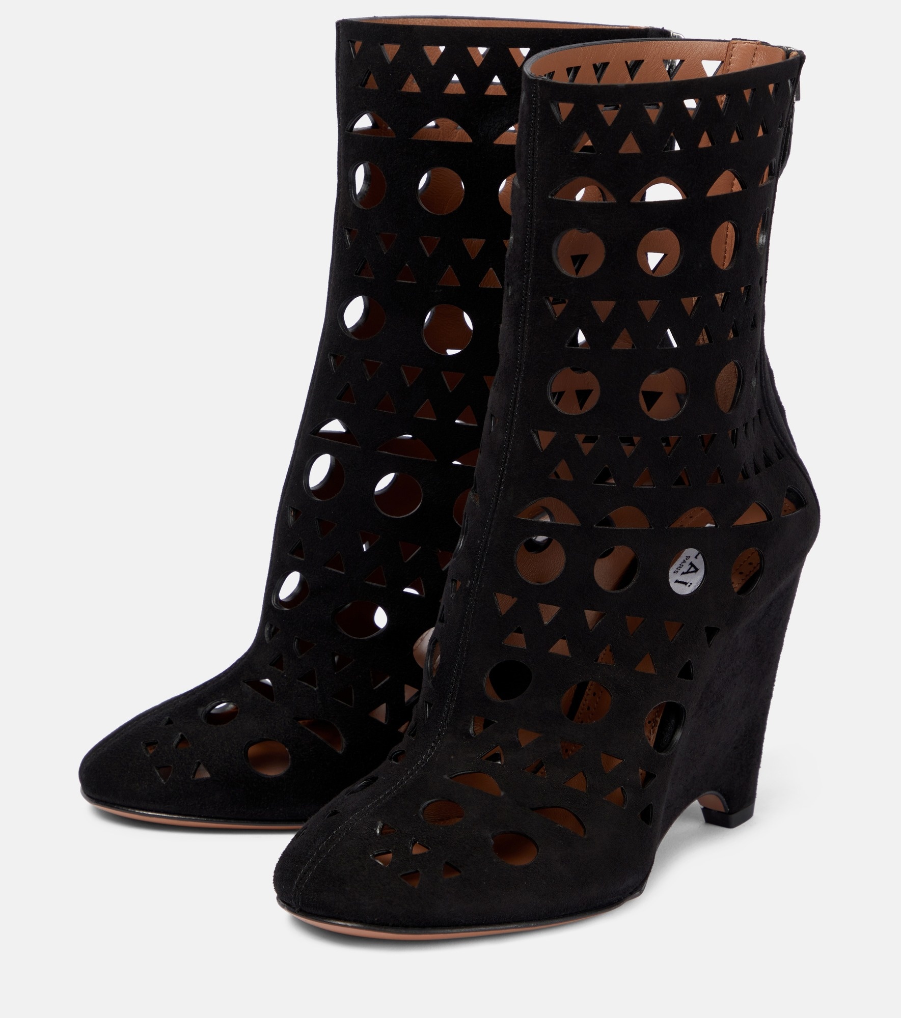Vienne suede wedge ankle boots - 5
