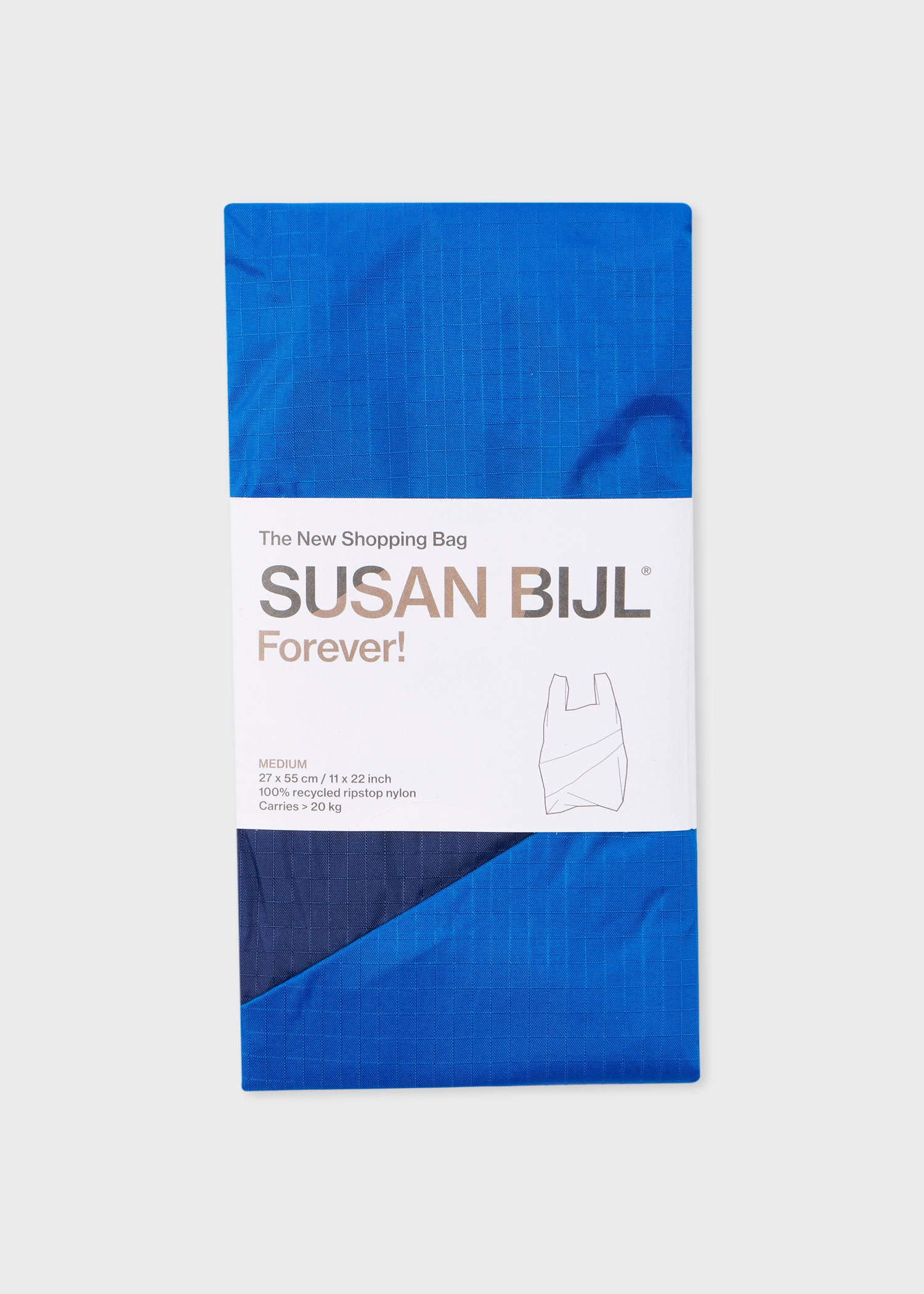 Blue & Navy 'The New Shopping Bag' by Susan Bijl - Medium - 3