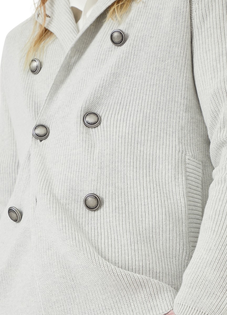 Cardigan with metal buttons - 4