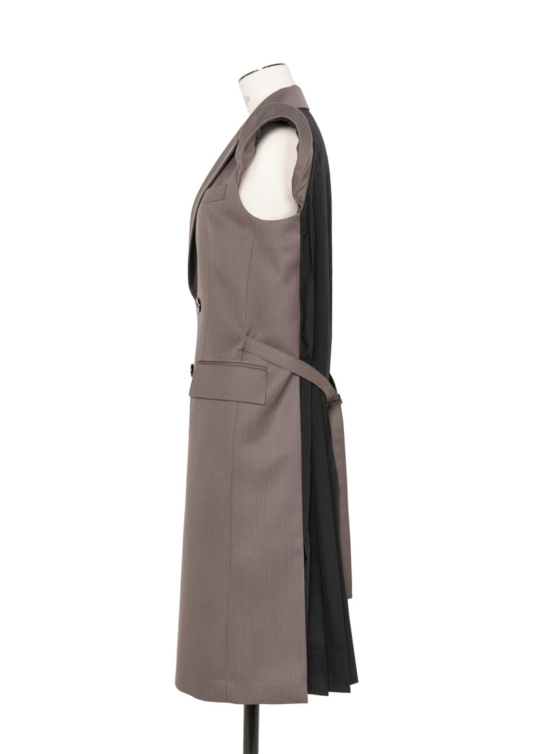sacai Doeskin Mix Long Vest outlook