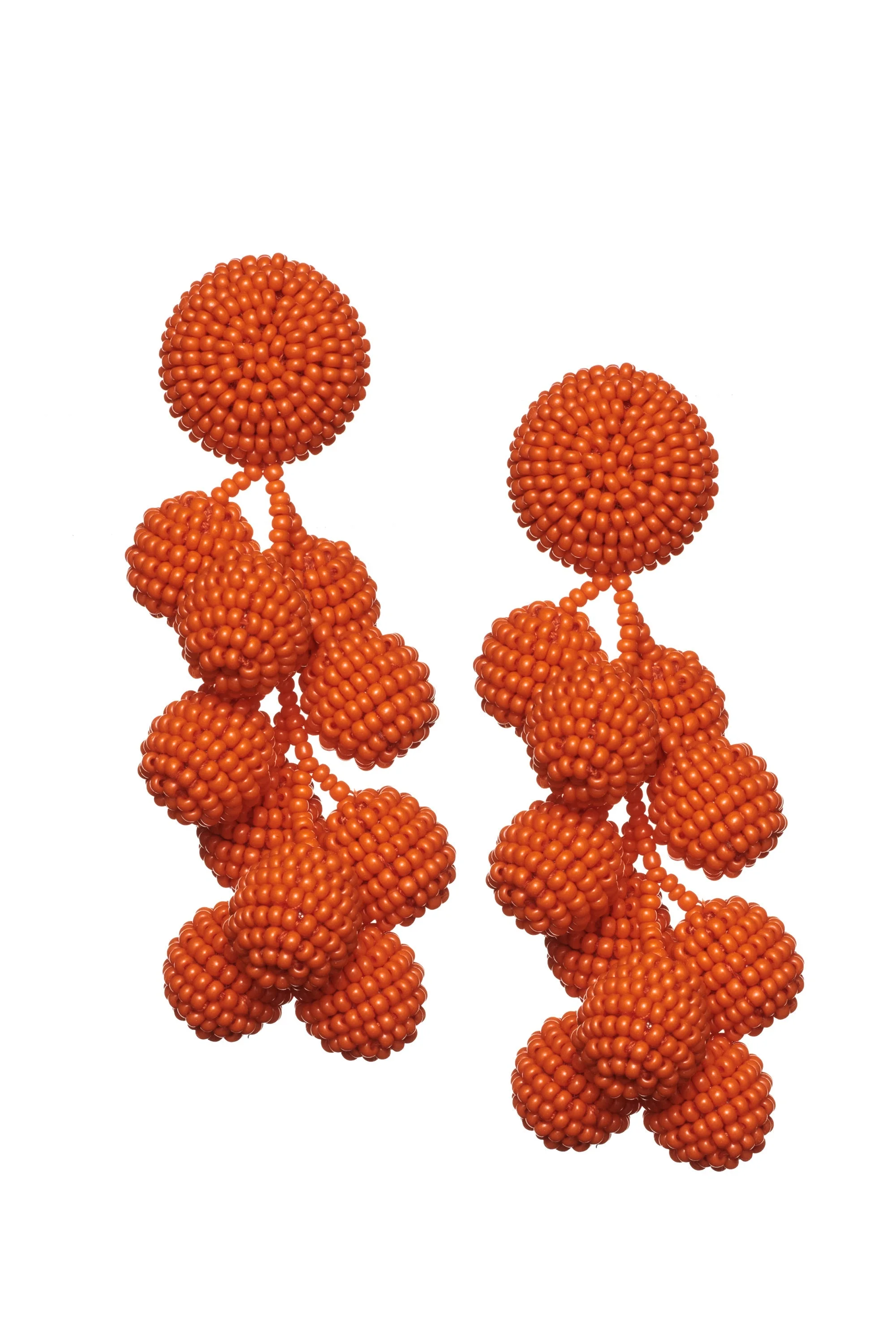 COCONUTS EARRINGS - BRIGHT ORANGE - 1