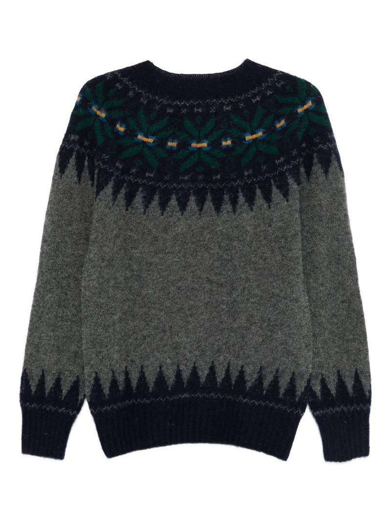 HOWLIN' patterned crew-neck sweater outlook