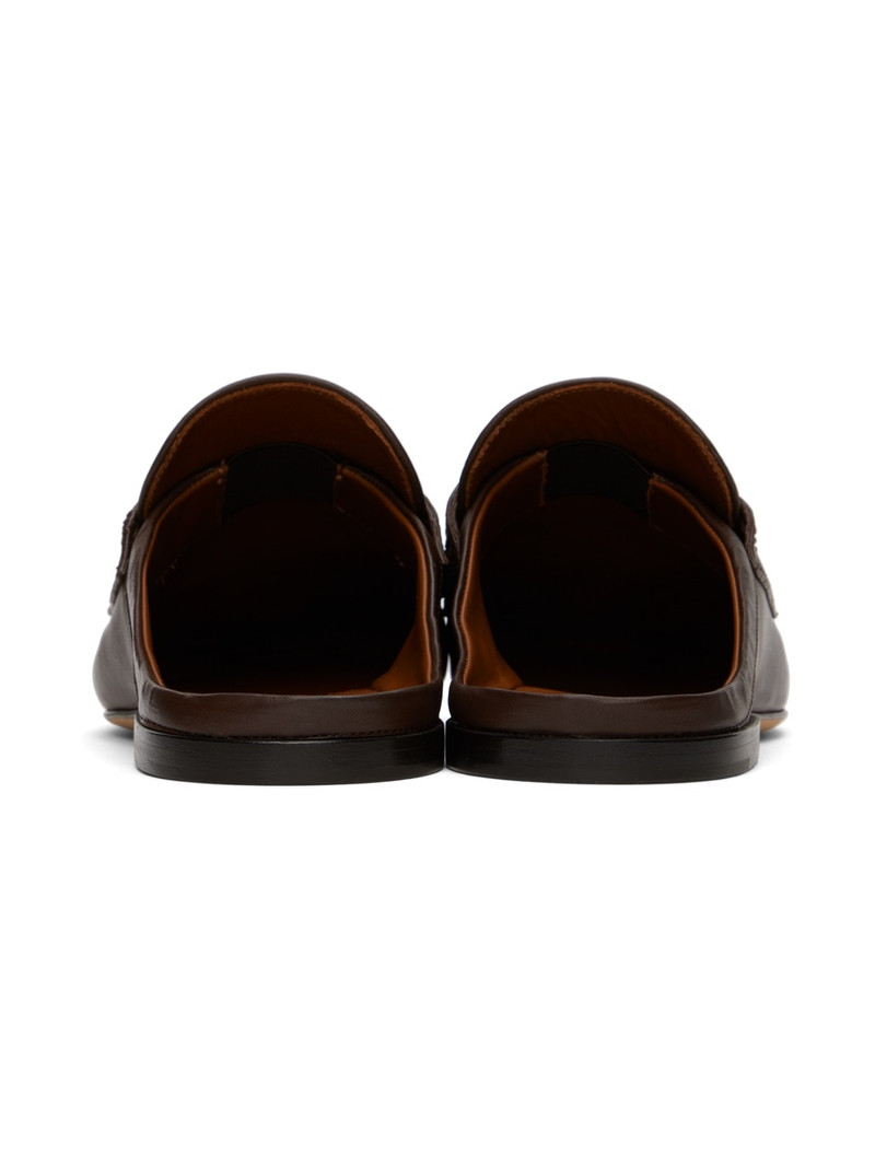 Valentino Brown VLogo Signature Slippers outlook