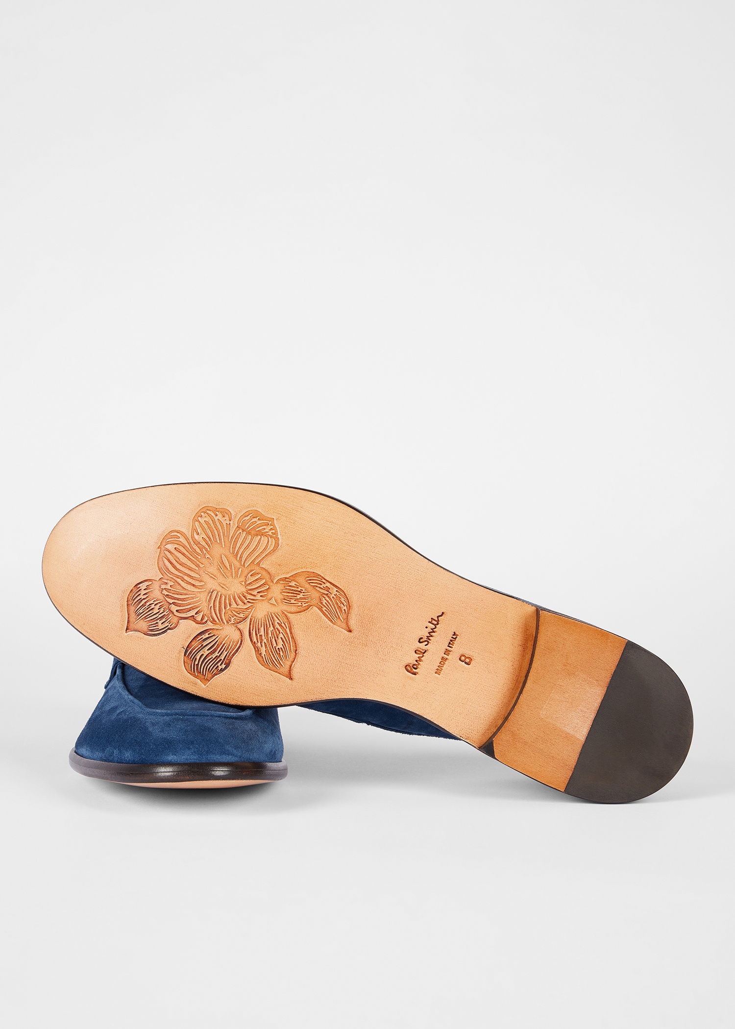Blue Suede 'Figino' Loafers - 4