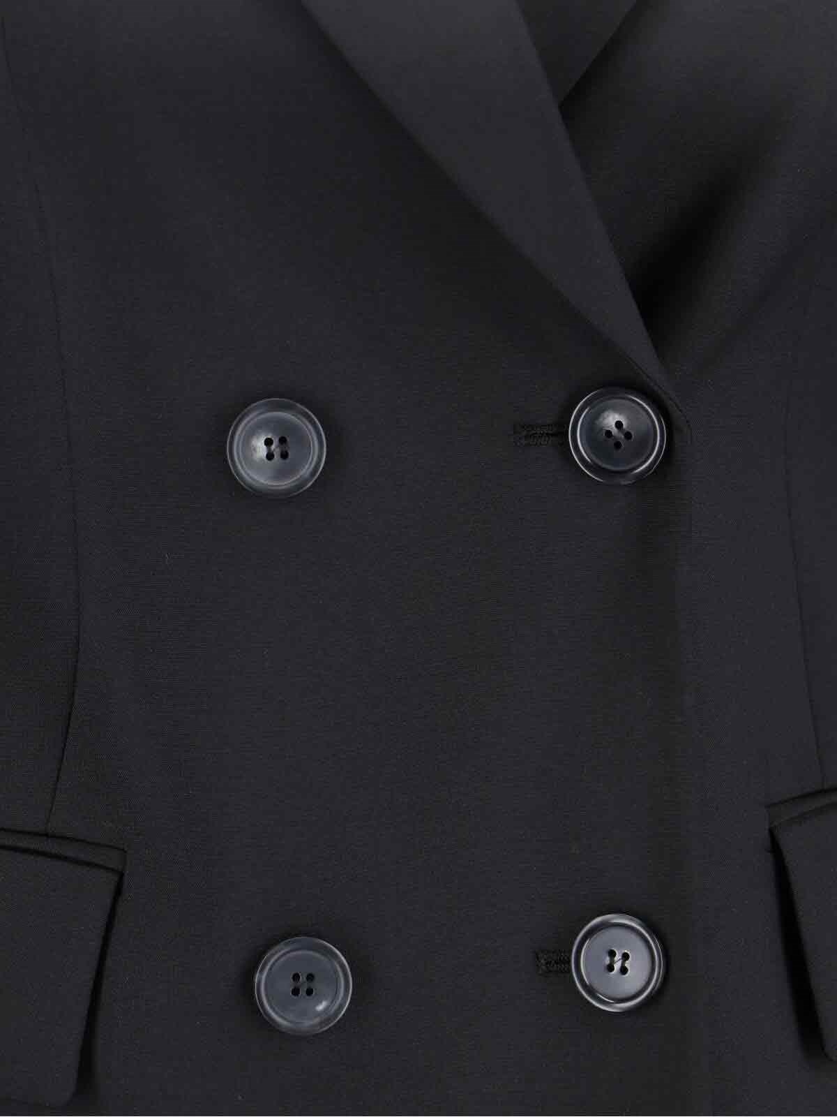 DOUBLE-BREASTED VIRGIN WOOL BLAZER - 5