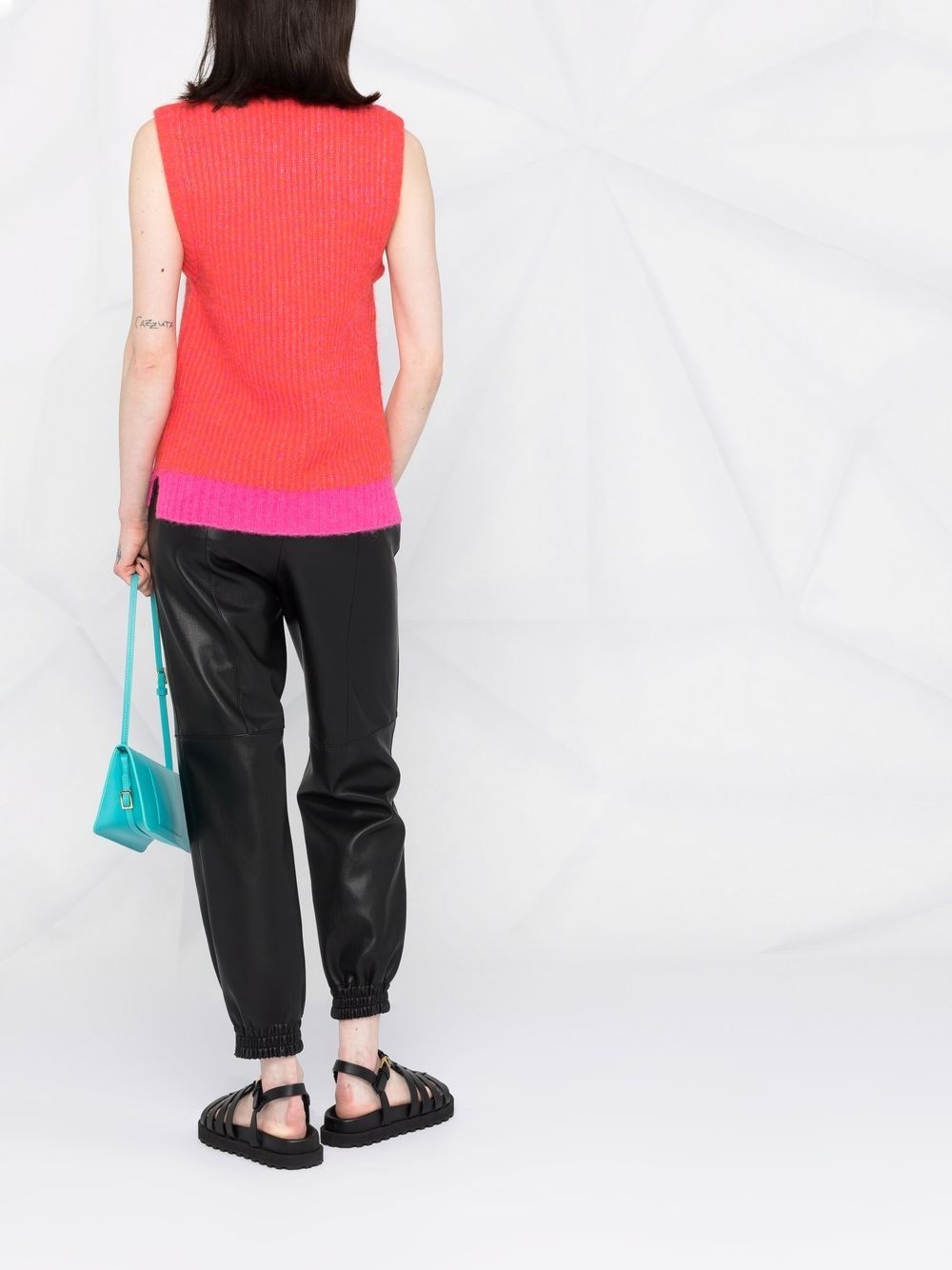 embellished wool-blend vest - 6