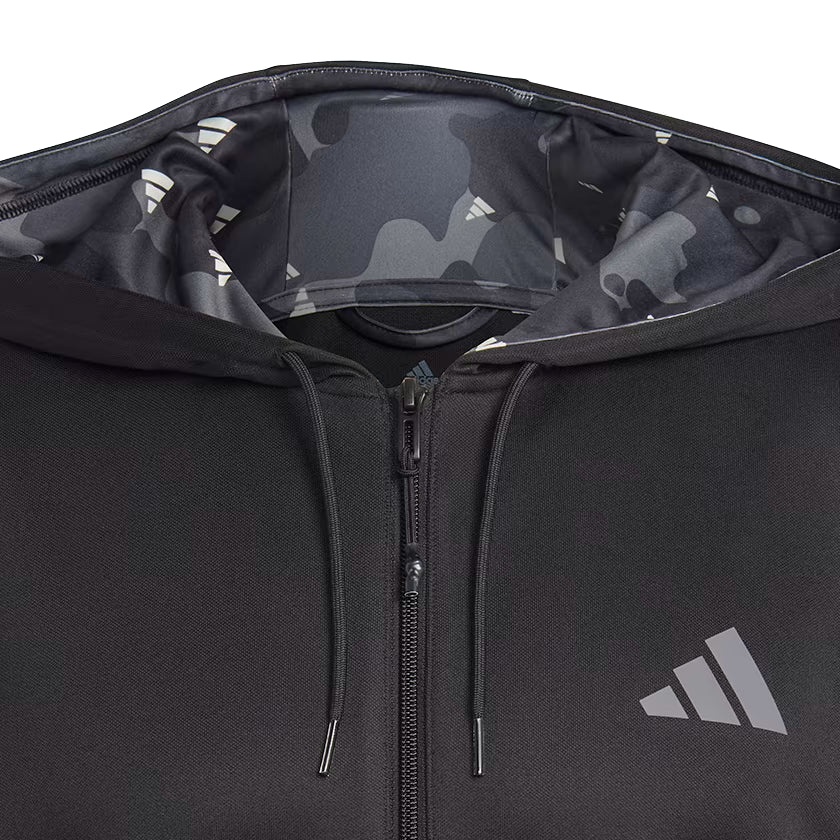 adidas Train Essentials Seasonal Training Full-Zip Jacket 'Black' IB8137 - 2