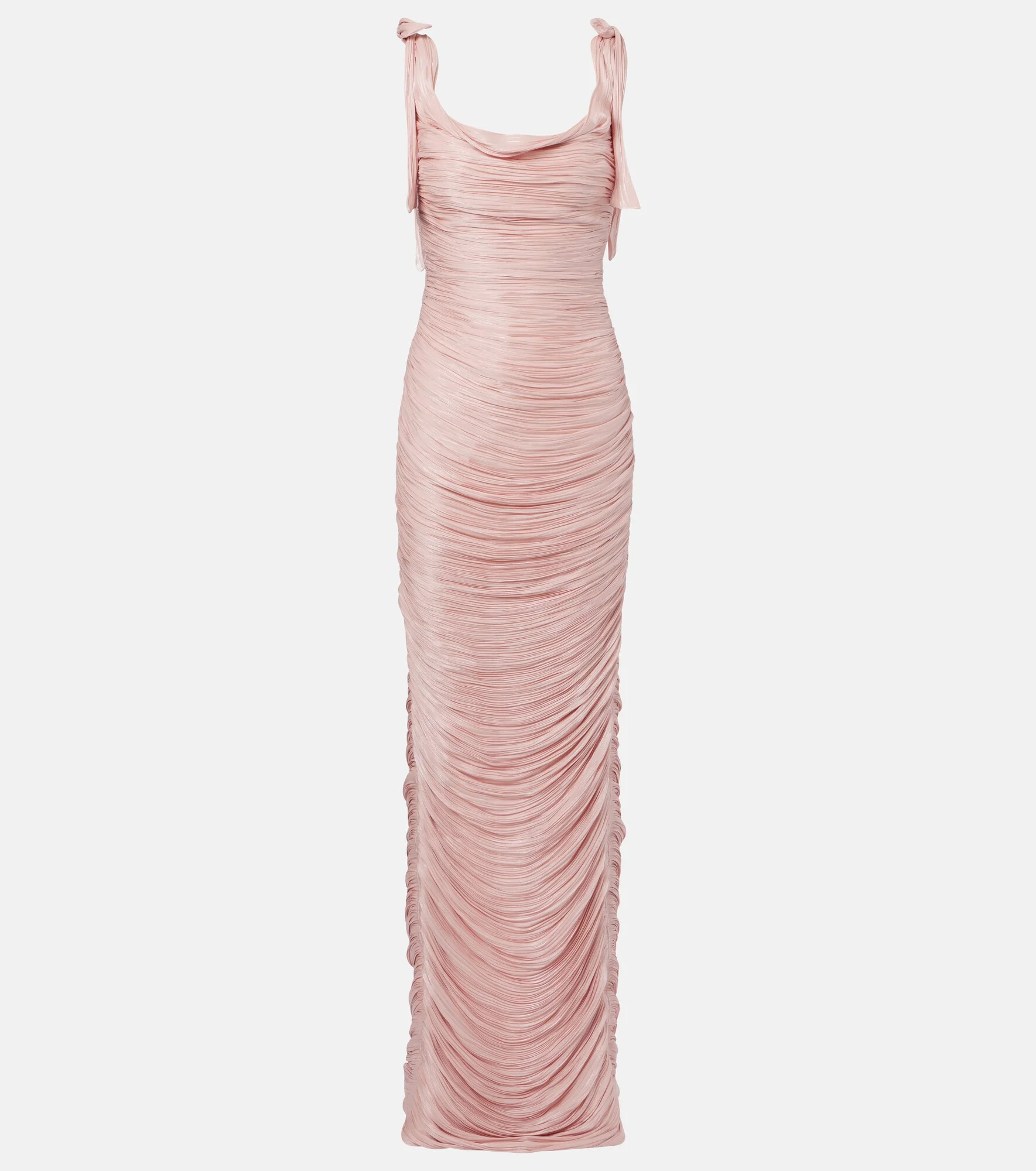 Ruched silk gown - 1