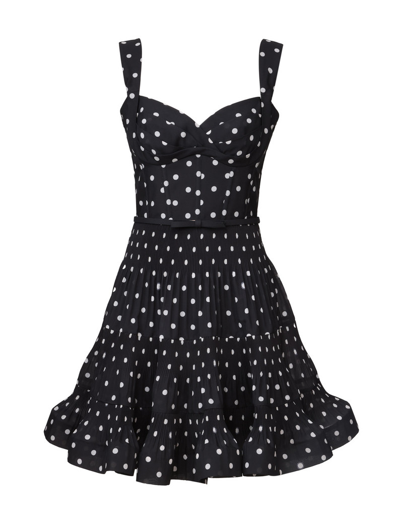 PLEATED DRAPED MINI DRESS 1