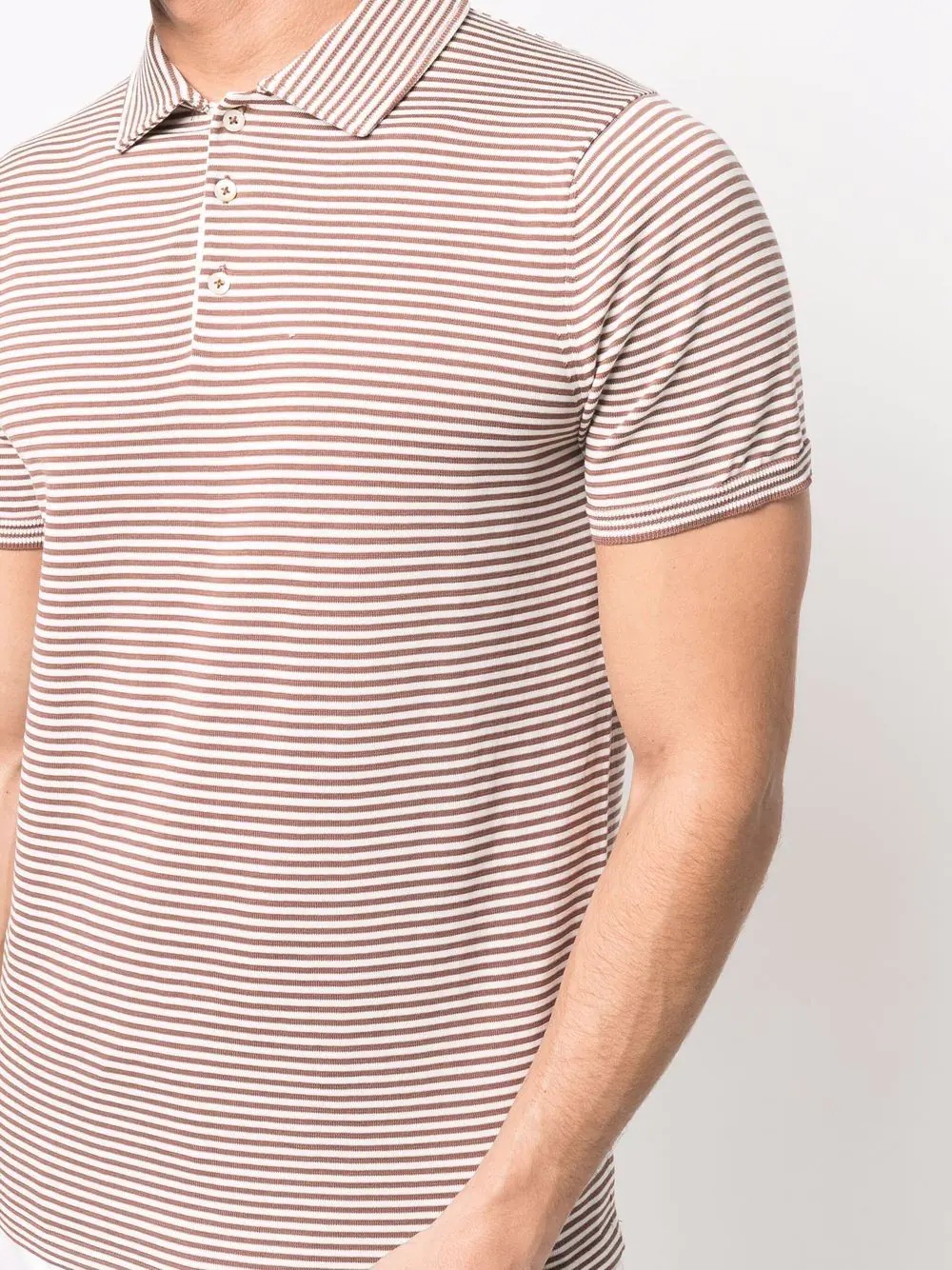 striped polo shirt - 5