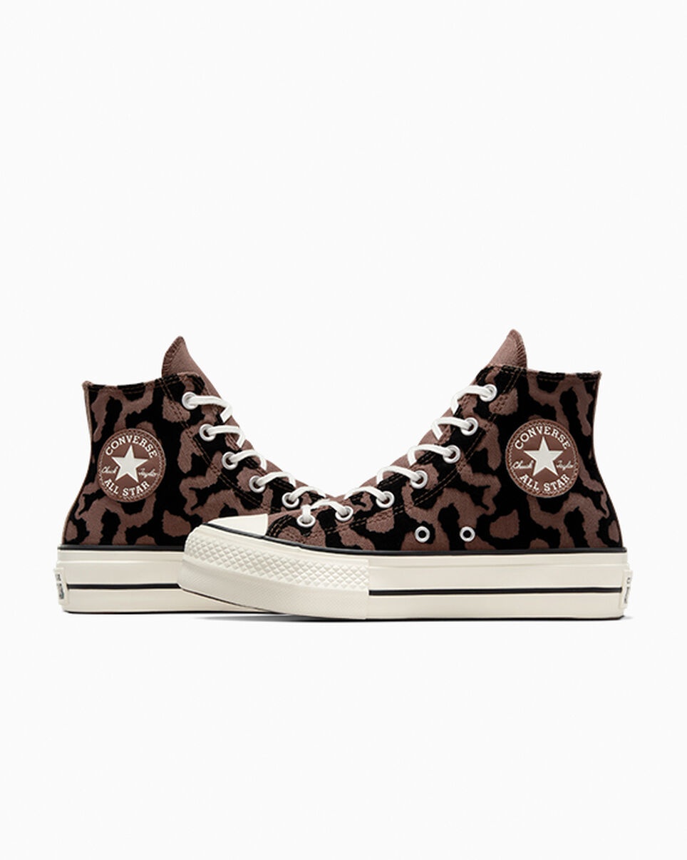 Taylor All Star Lift Platform Platform Cheetah Print Converse