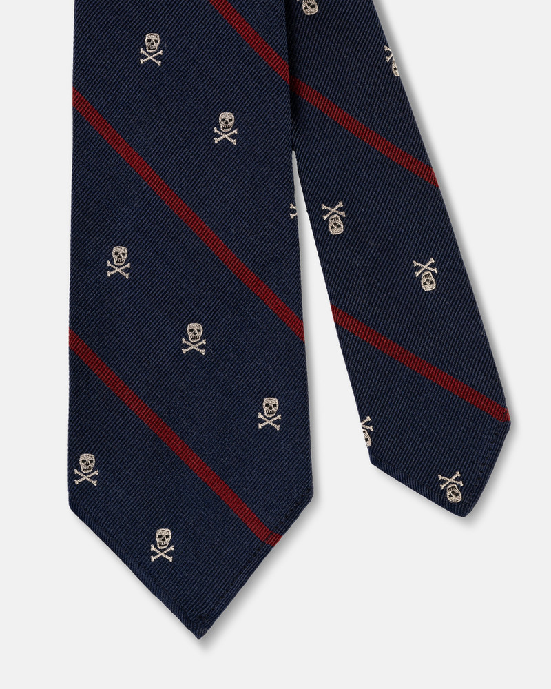 J. PRESS SKULL AND BONES EMBLEMATIC UNLINED TIE outlook