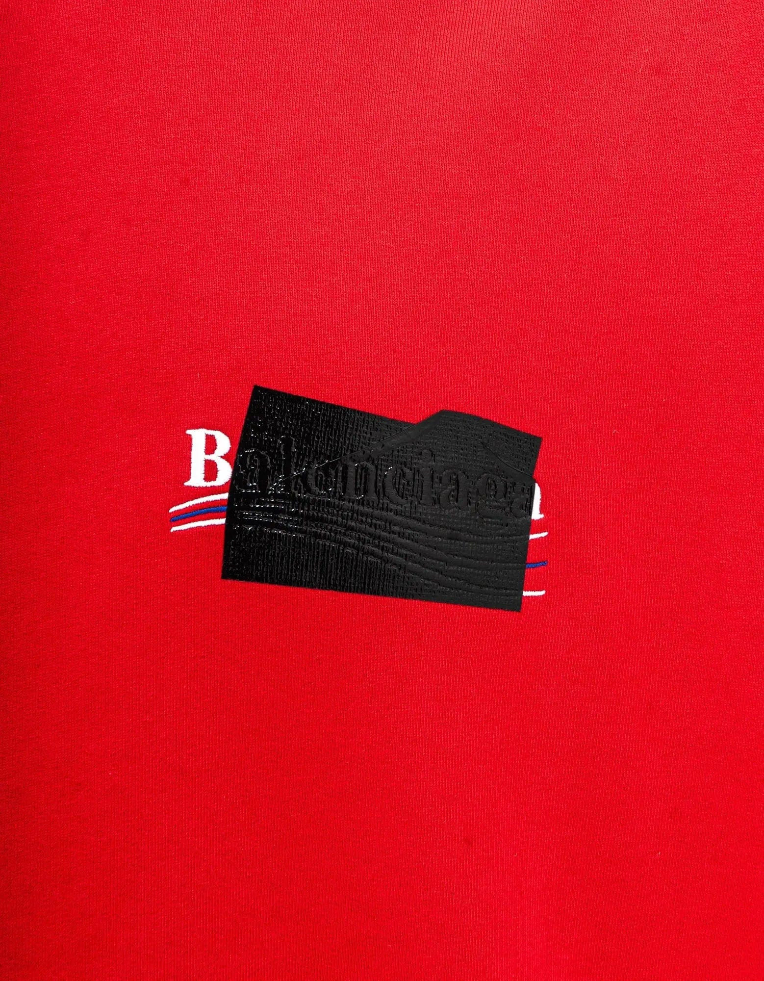 Balenciaga Red Gaffer Logo Large Hoodie - 4