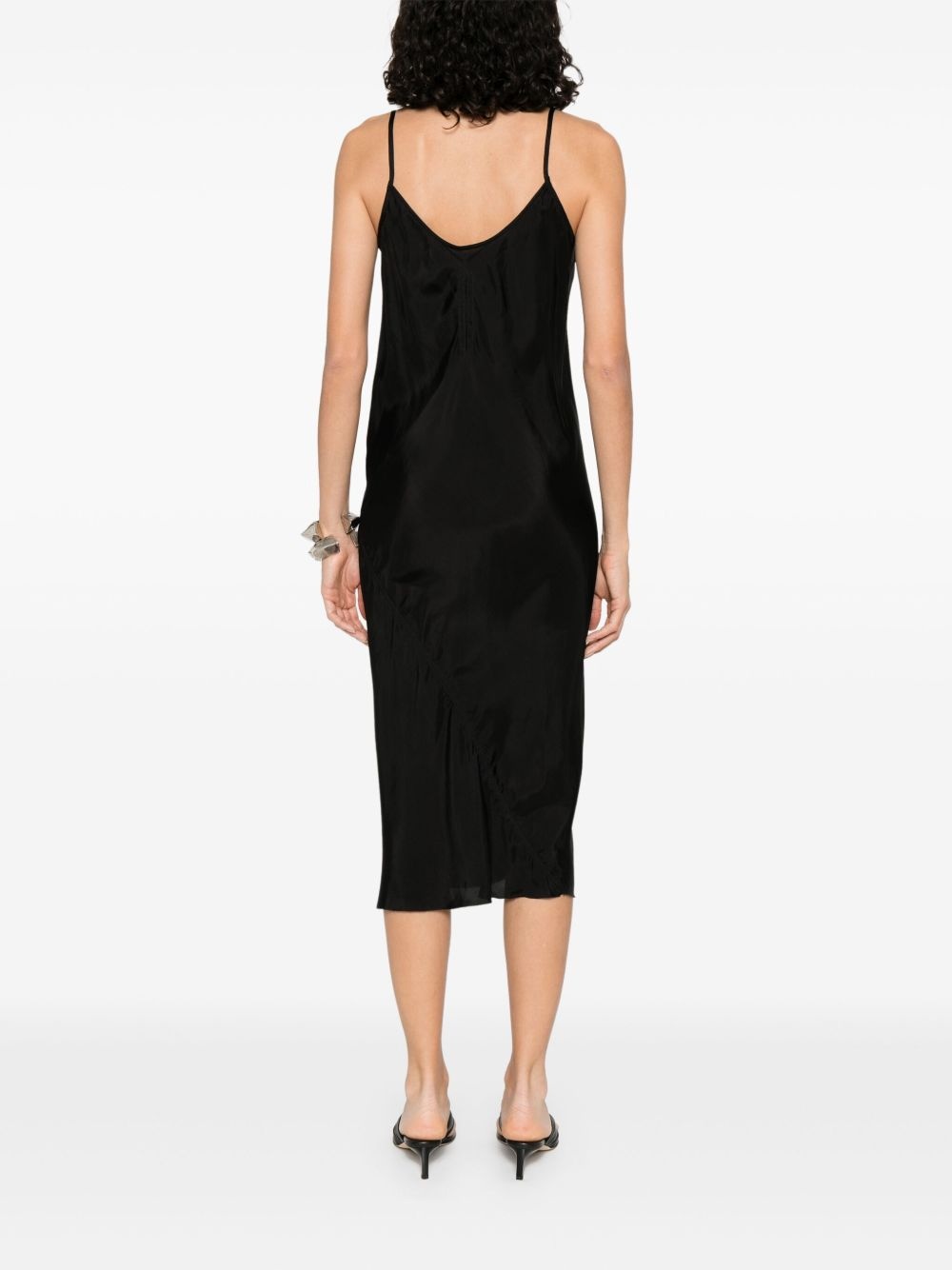 slip-style midi dress - 4