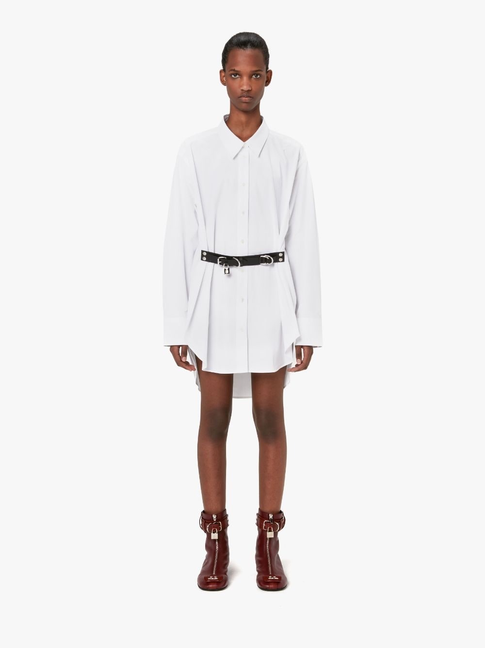 PADLOCK STRAP SHIRT DRESS - 2