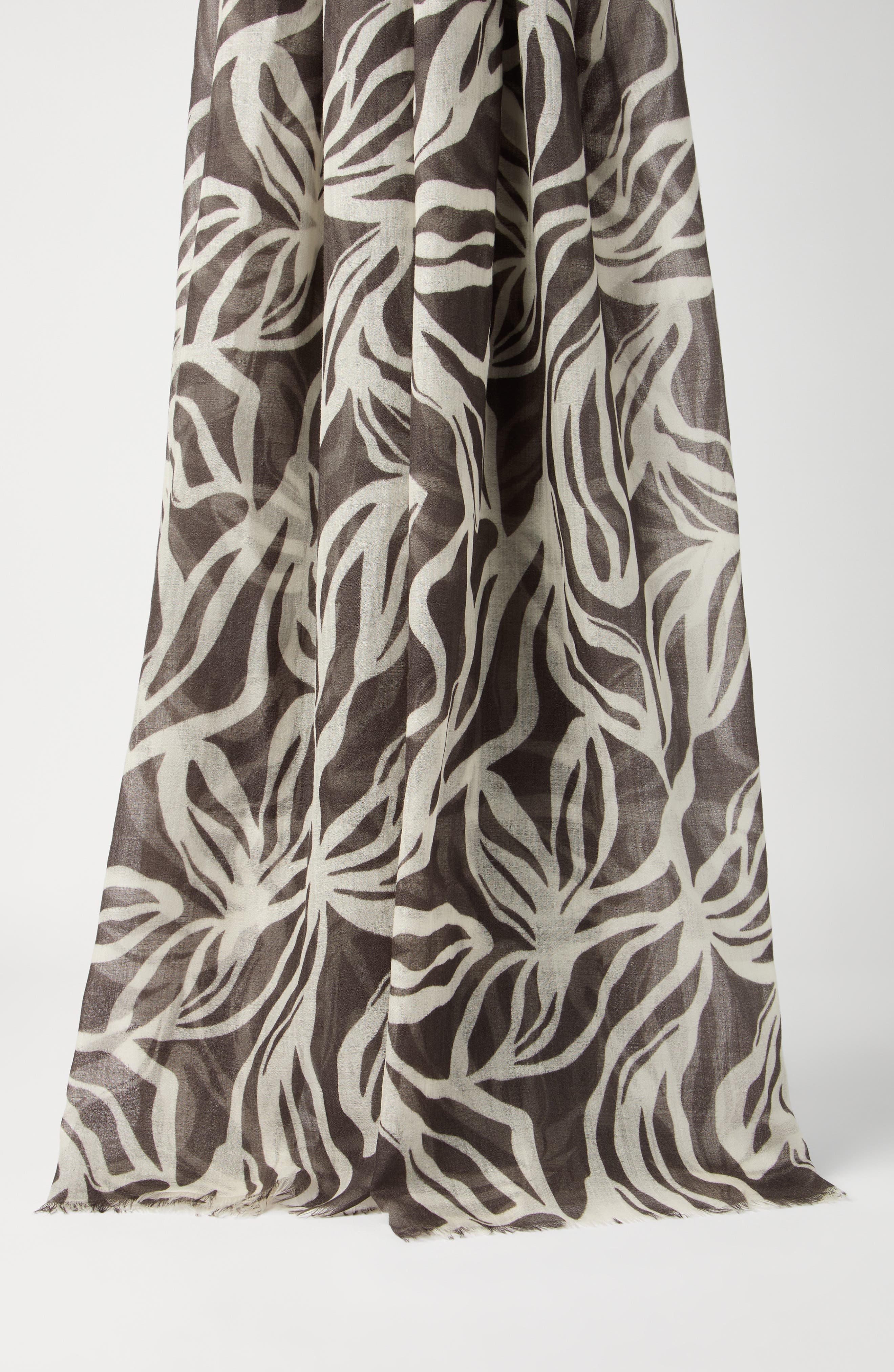 Brunello Cucinelli Flower Print scarf in Cocoa at Nordstrom - 2