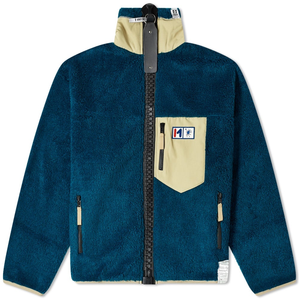 Maison MIHARA YASUHIRO Enlarged Zip Fleece Jacket - 1