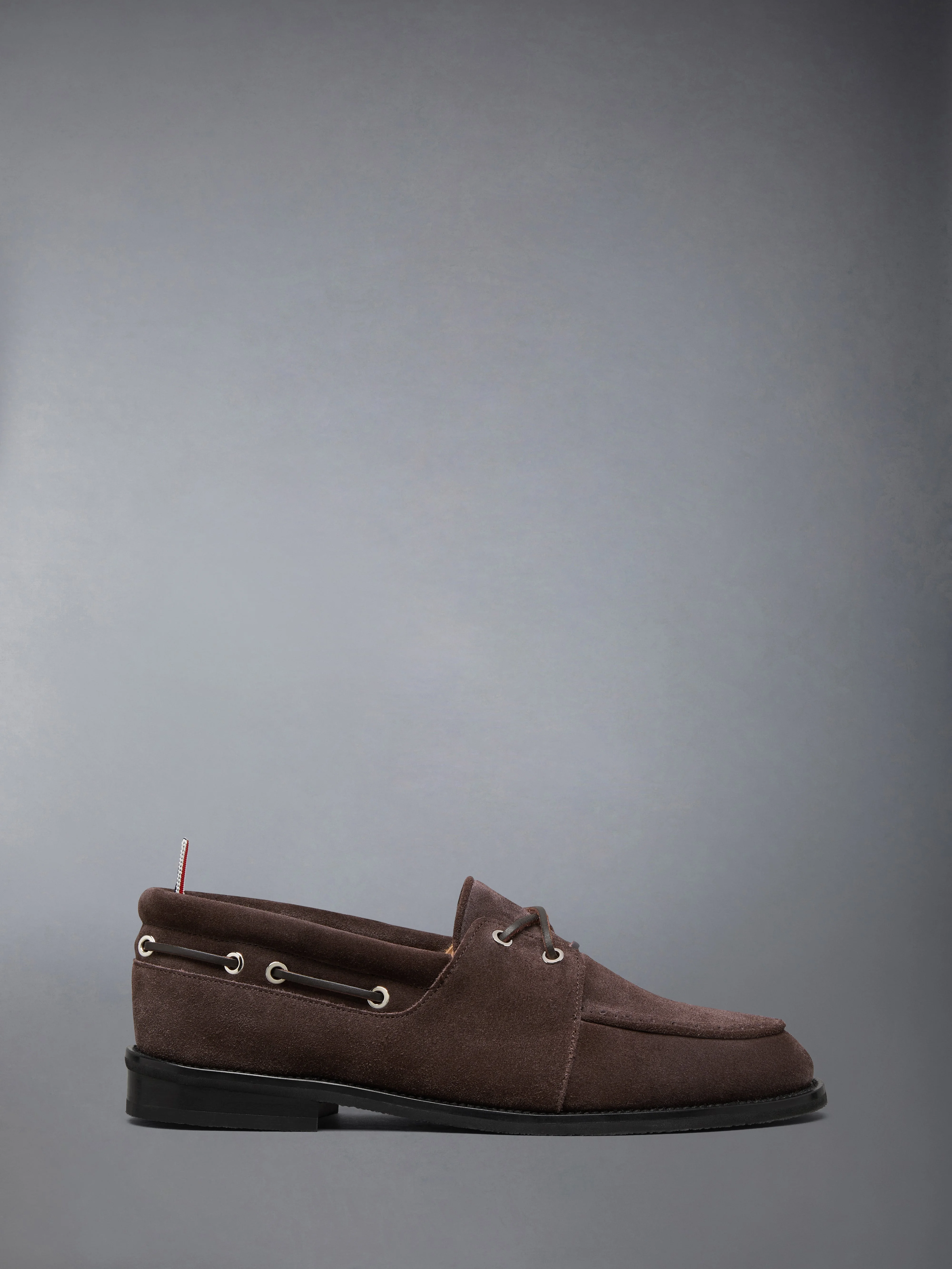 CALF SUEDE LEATHER SOLE BOAT SHOE - 1
