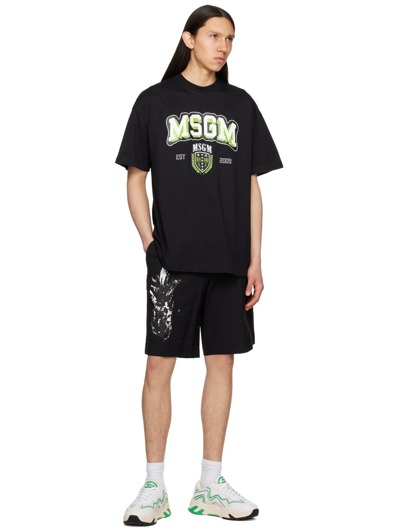 MSGM Black Pineapple Shorts outlook