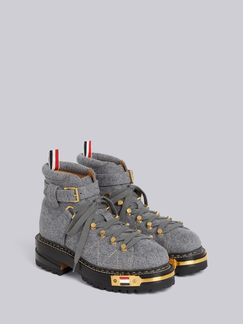 Medium Grey Lightweight Engineered Boiled Wool Waterproof Hiking Boot 3