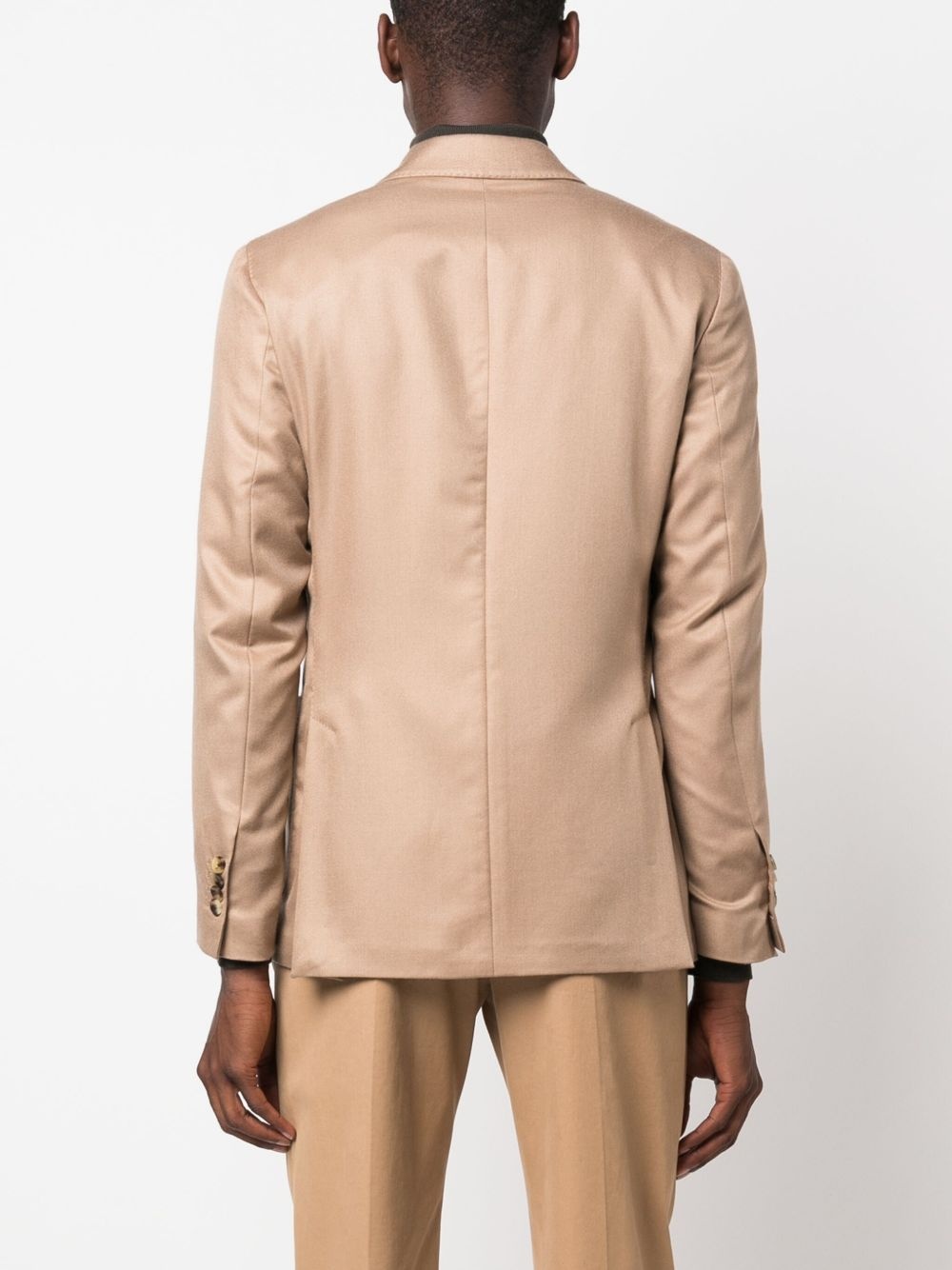 slim-cut single-breasted blazer - 4