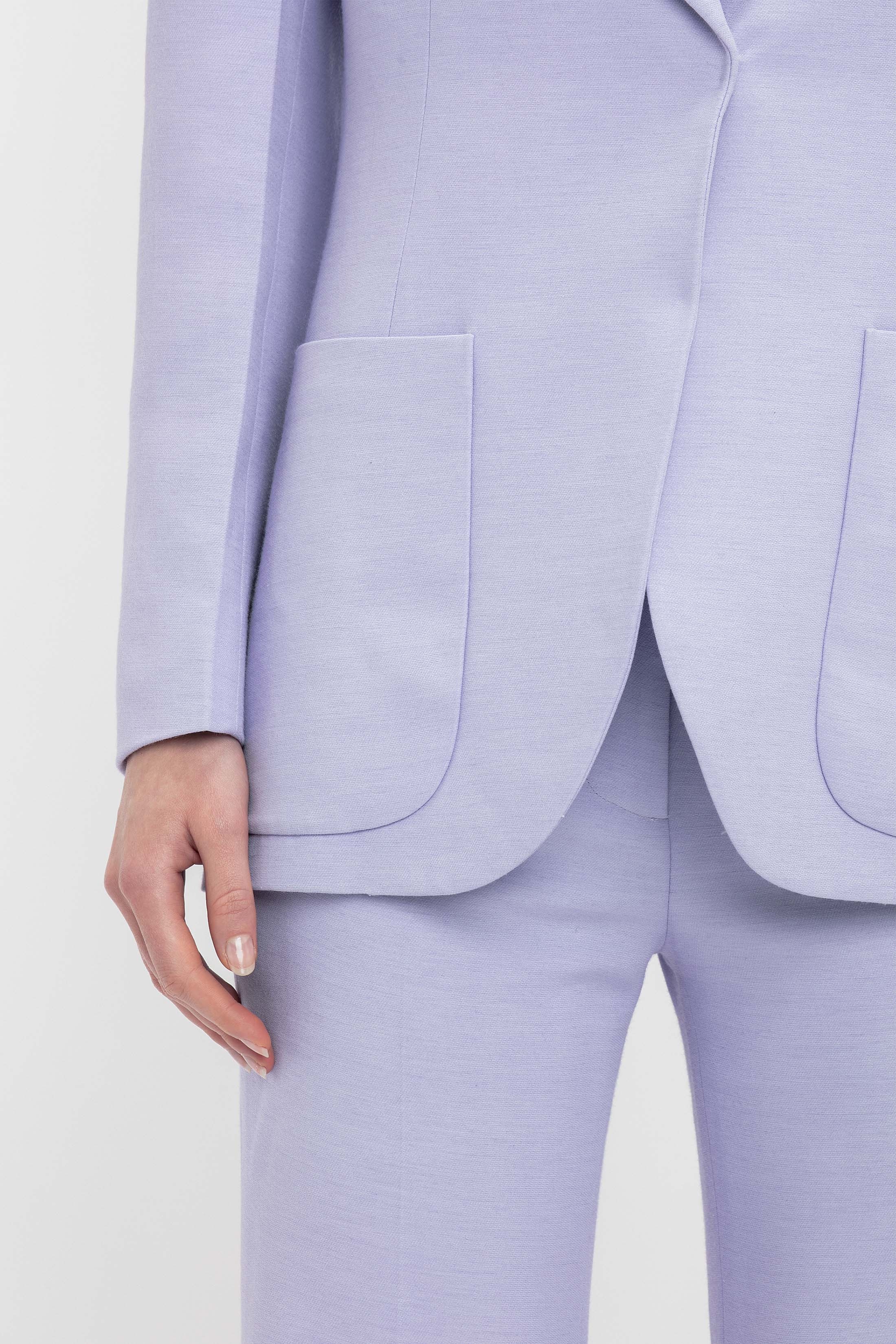 Patch Pocket Jacket In Lavender - 8