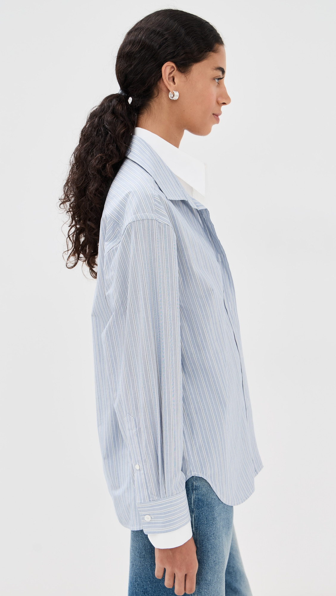 Striped Shirting Blouse - 3