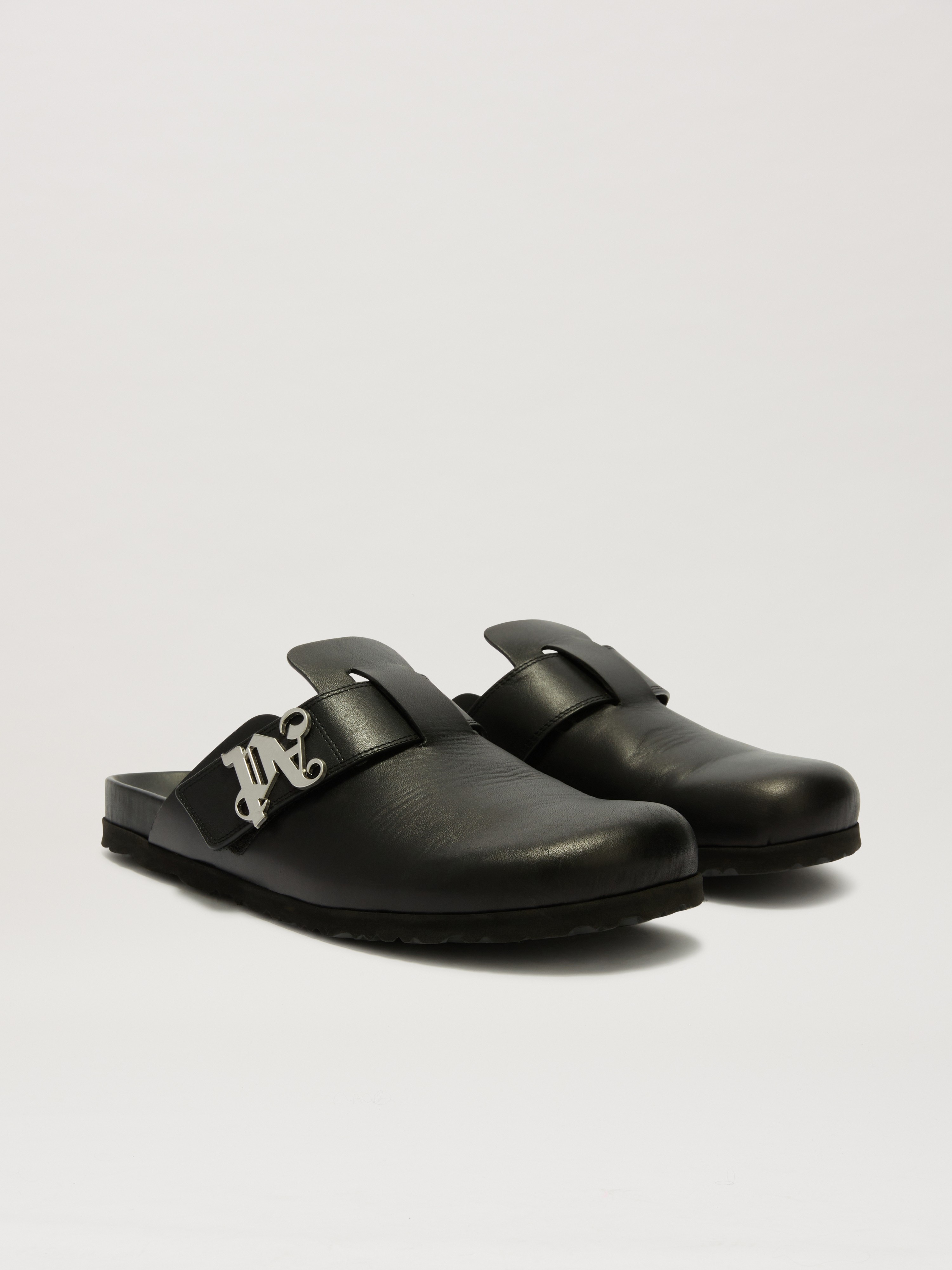 Monogram Leather Mules - 2