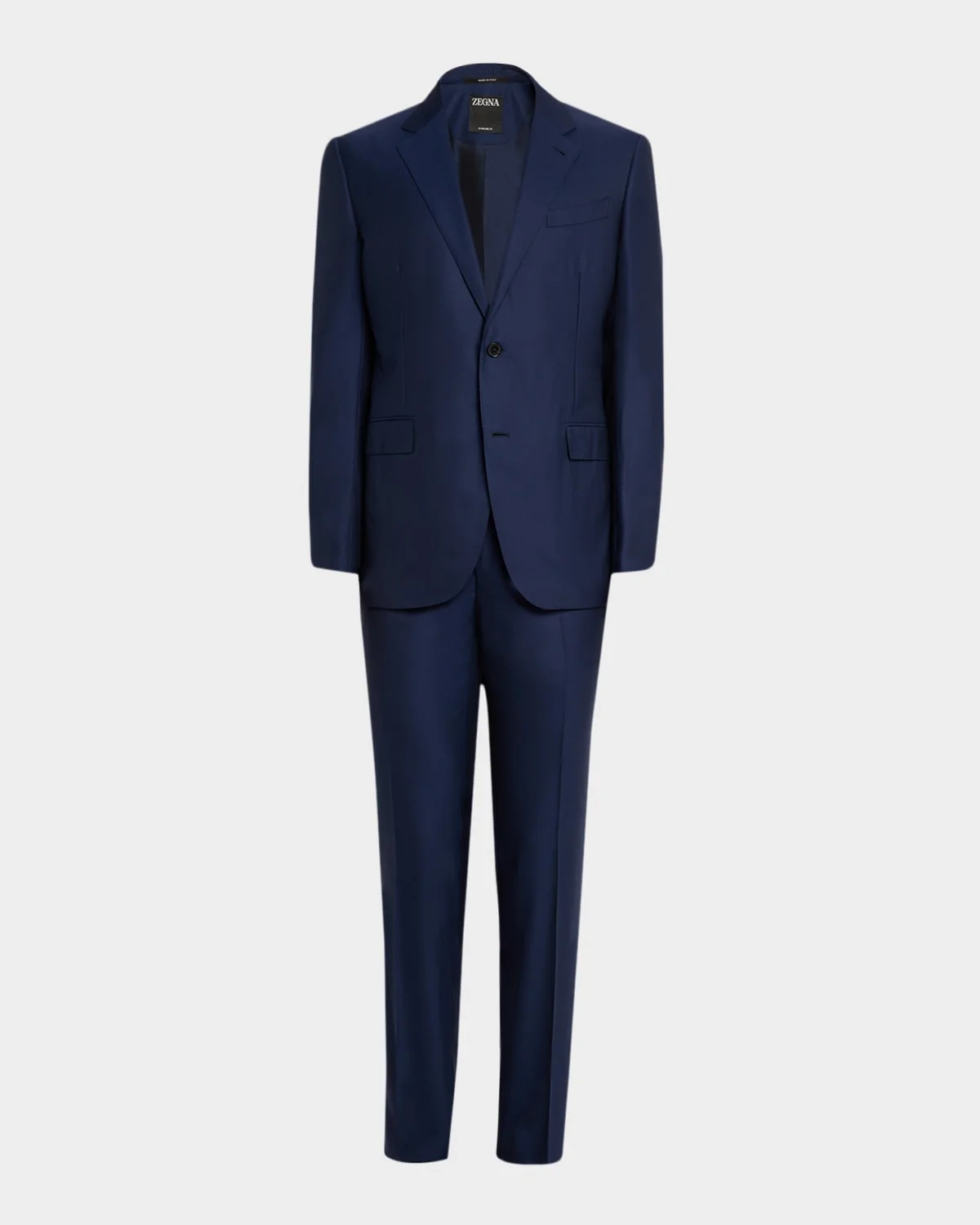 Men's Wool Textured Two-Piece Suit - 1