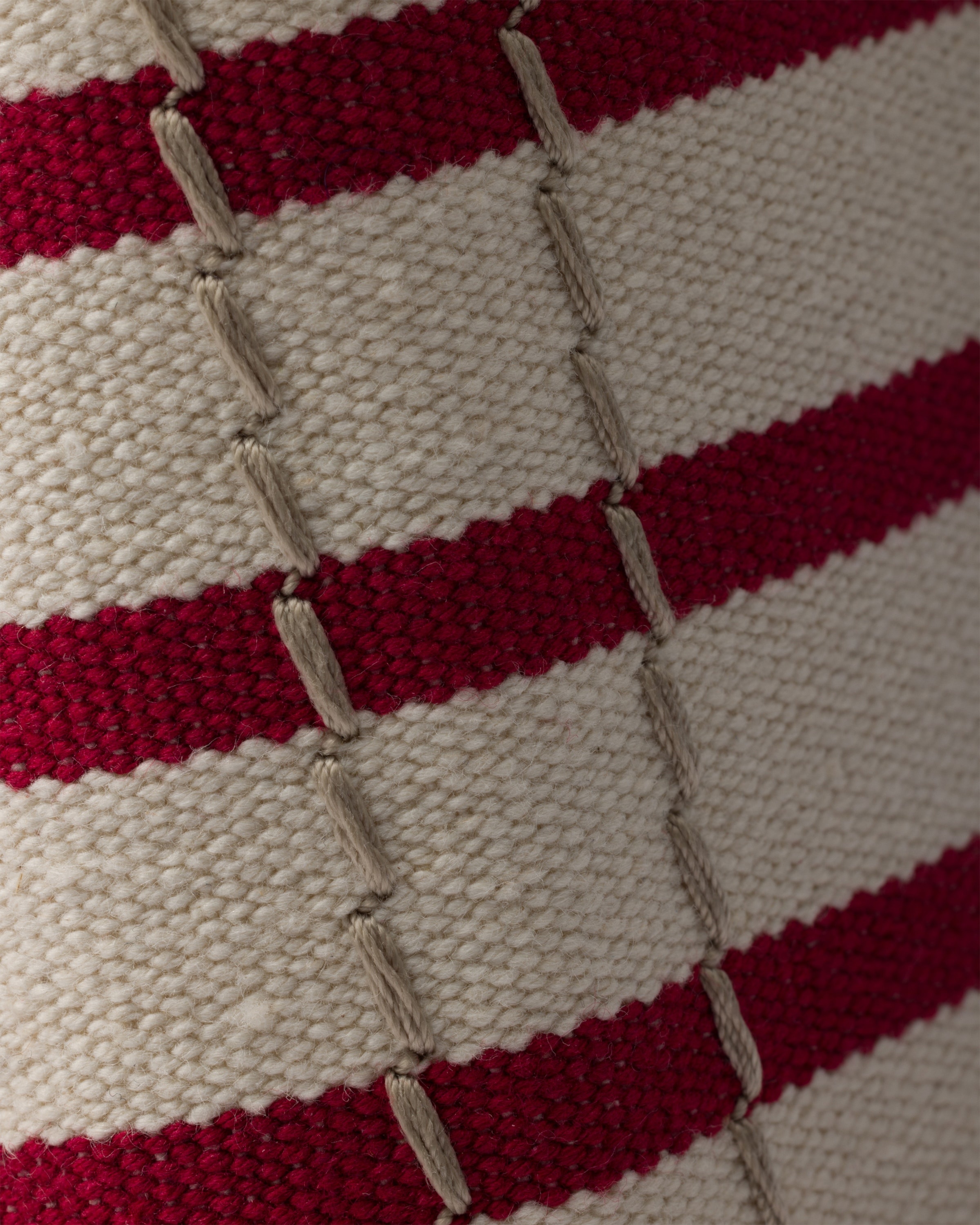 Striped cotton canvas mini-bag - 6