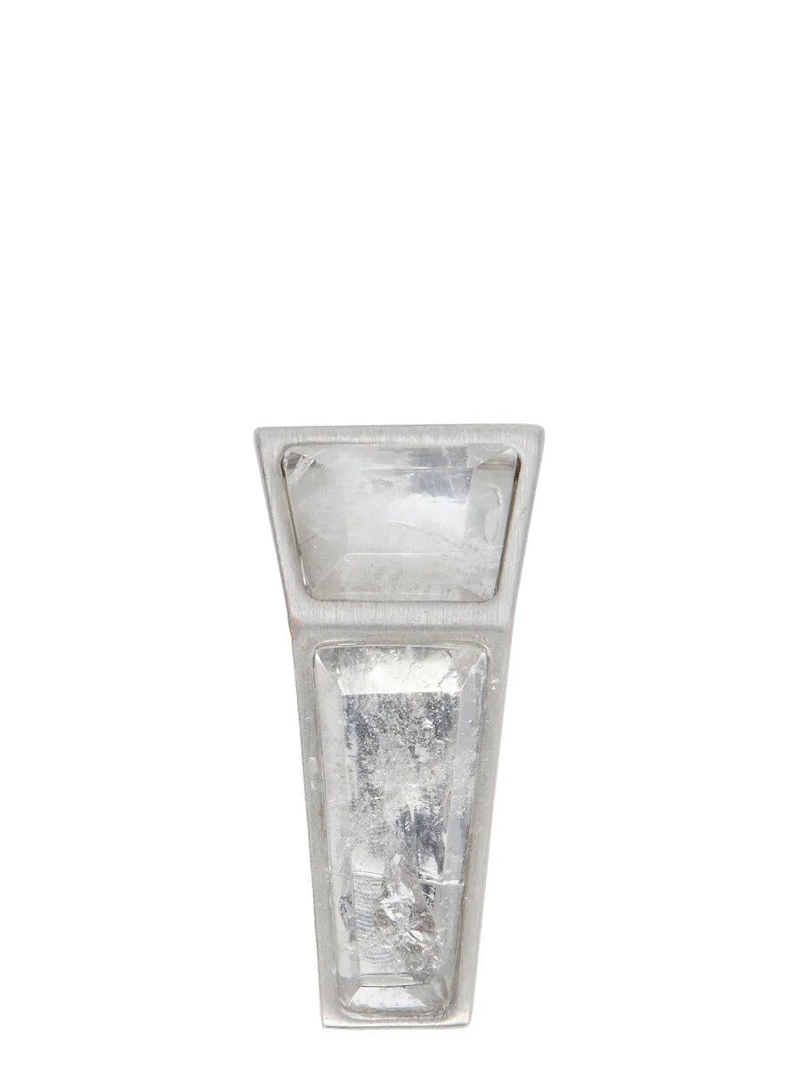 MINI CRYSTAL BEVELED EARRING - 1