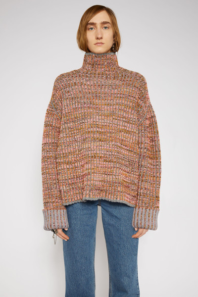 Acne Studios Flecked sweater fluo pink/multi outlook