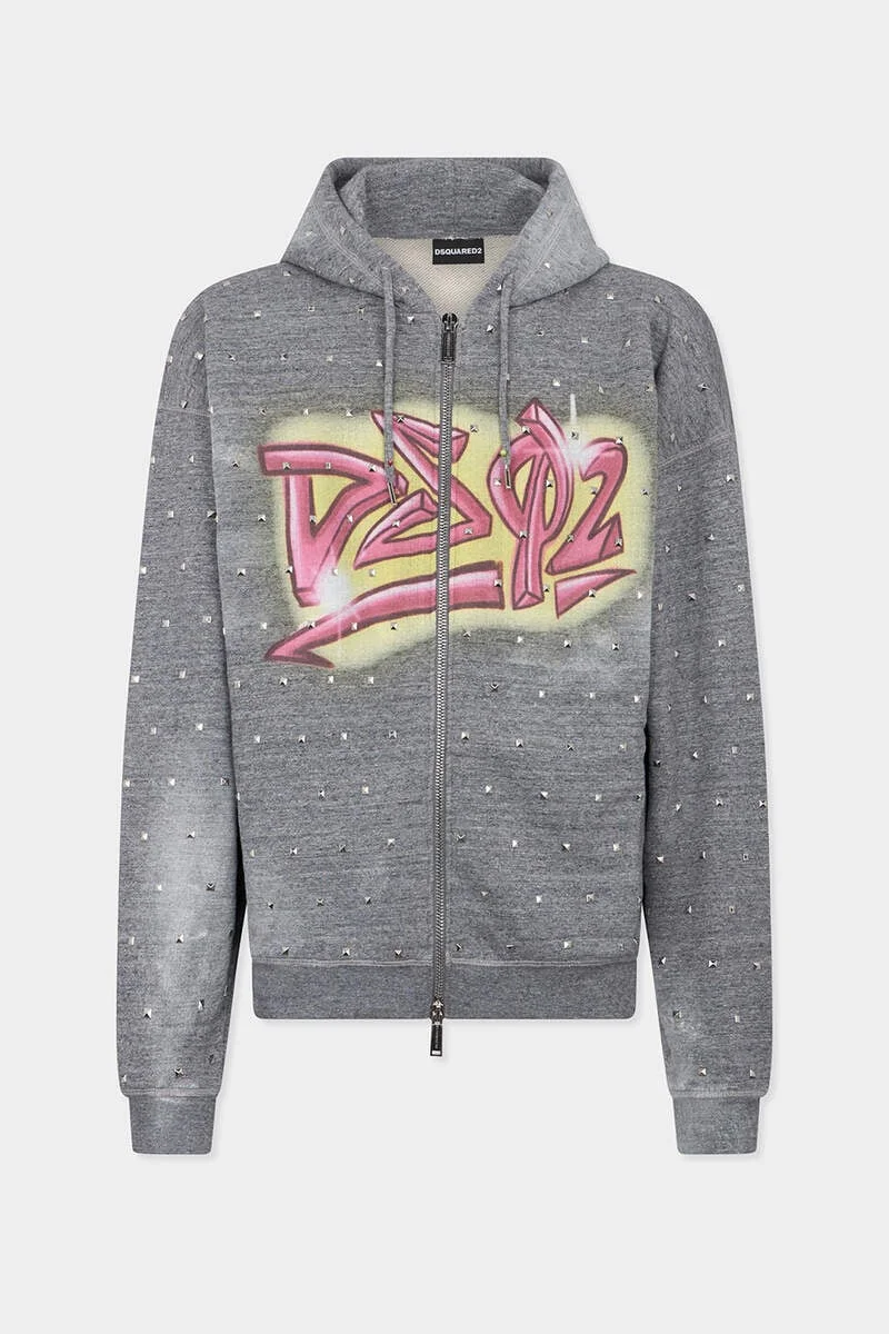 REBEL TAGS LOOSE FIT HOODIE - 1