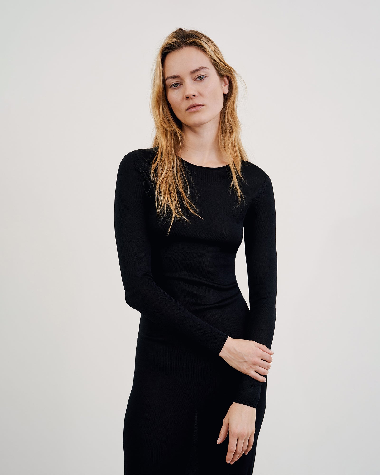 CAPER KNITTED DRESS - 5