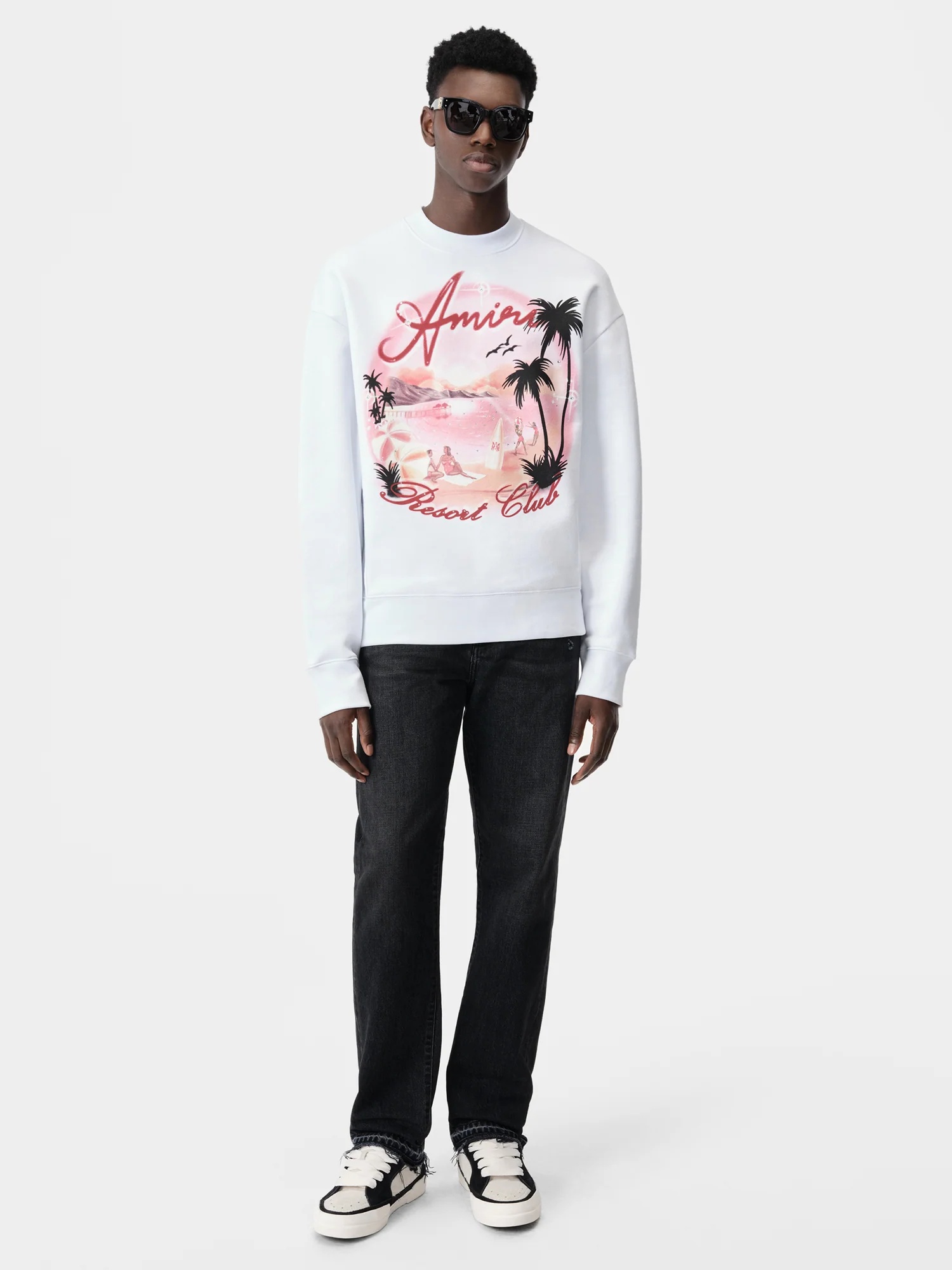AMIRI PARADISE AIRBRUSH CREW - 2