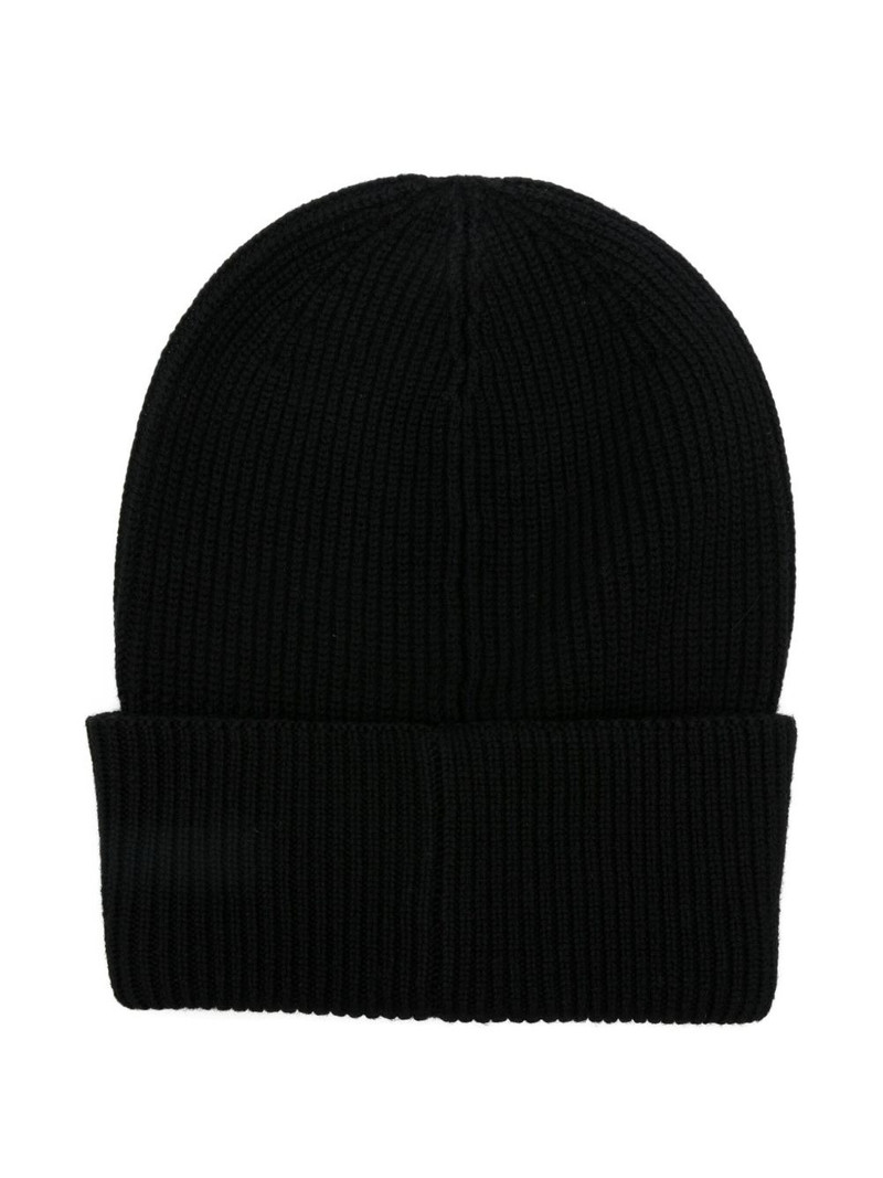 Dolce & Gabbana ribbed wool beanie hat outlook
