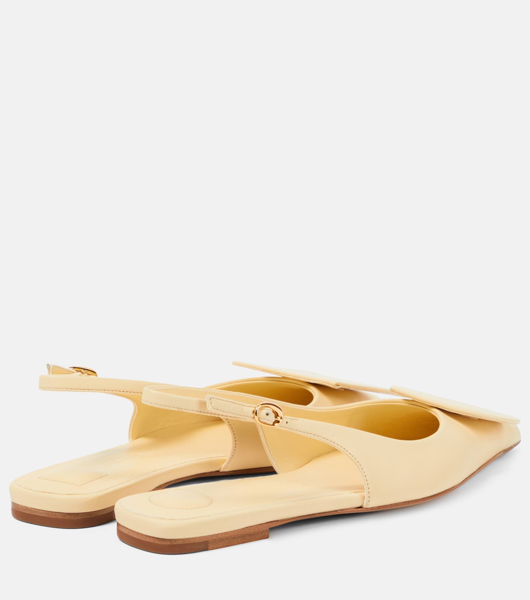 Les Slingbacks Duelo Plates leather flats - 3