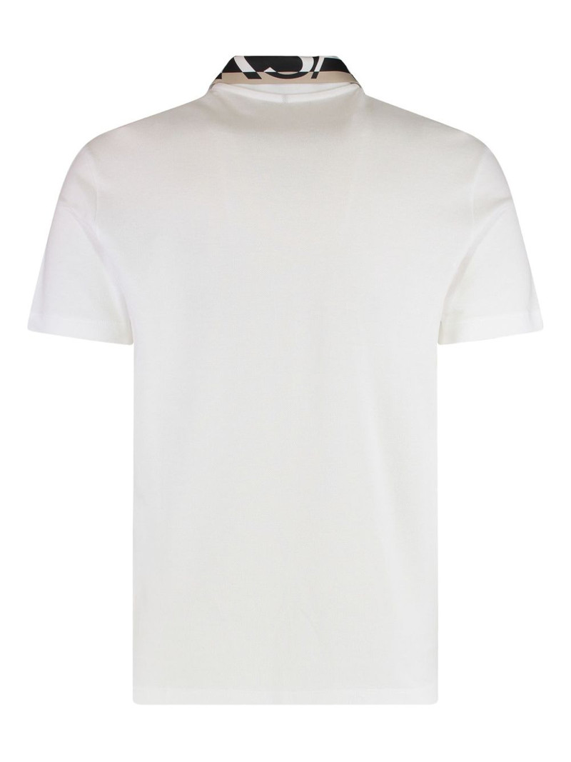 VERSACE patterned-collar logo polo shirt outlook