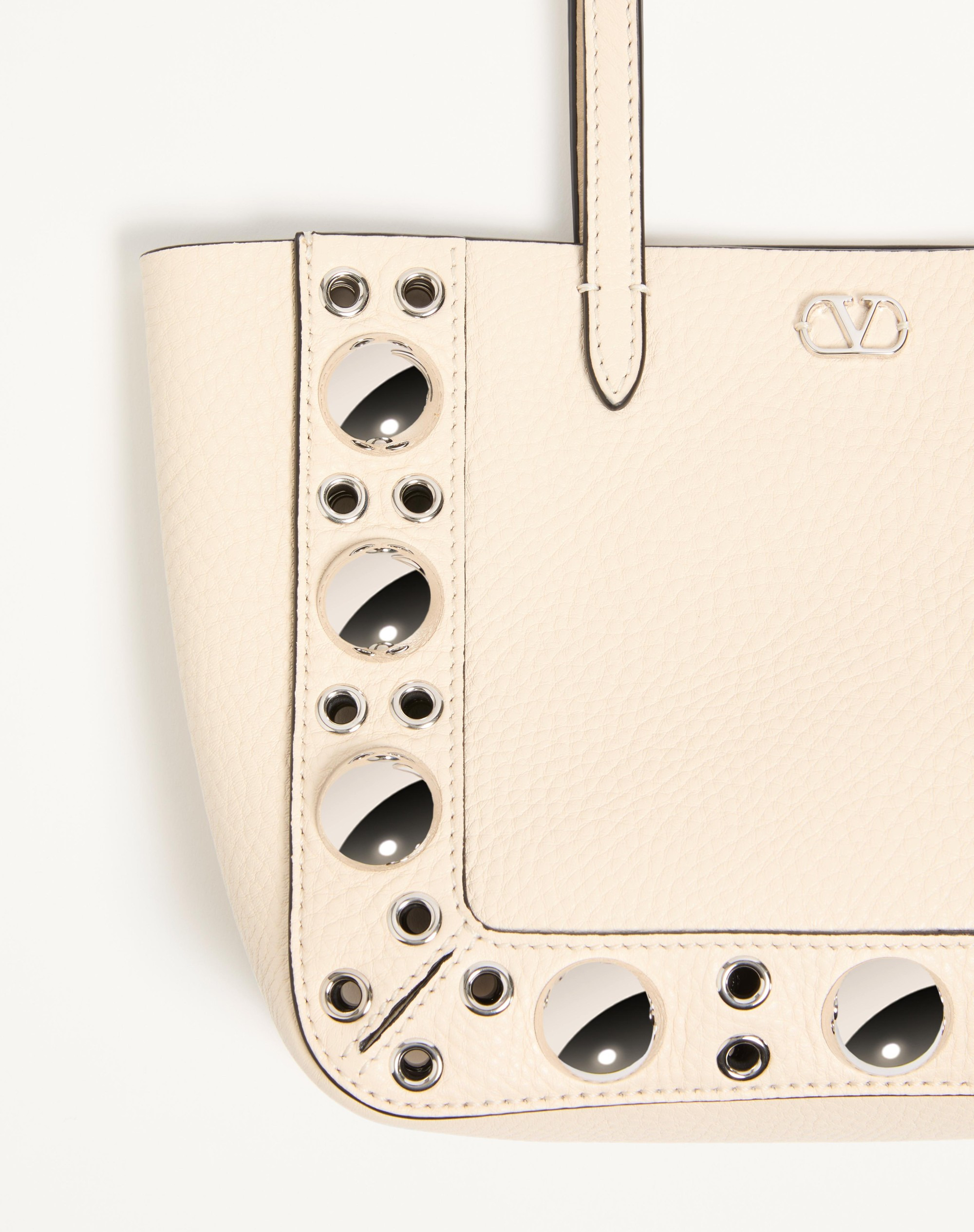 VALENTINO GARAVANI NELLCÔTE MINI SHOPPING BAG IN GRAINY CALFSKIN - 8