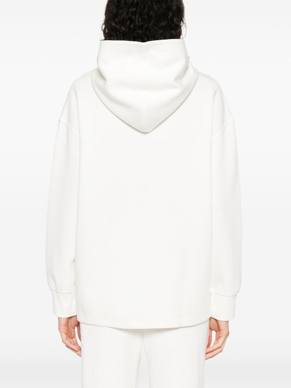 embroidered-logo hoodie - 4