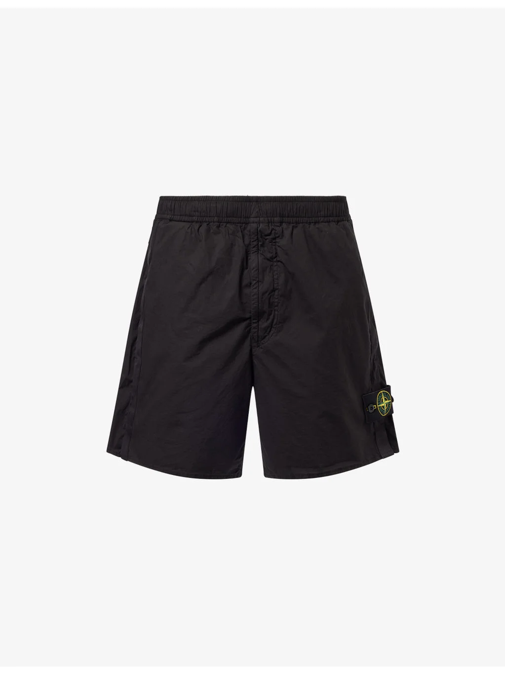 Tela Paracadute Compass-Badge Stretch-Cotton Shorts - 1