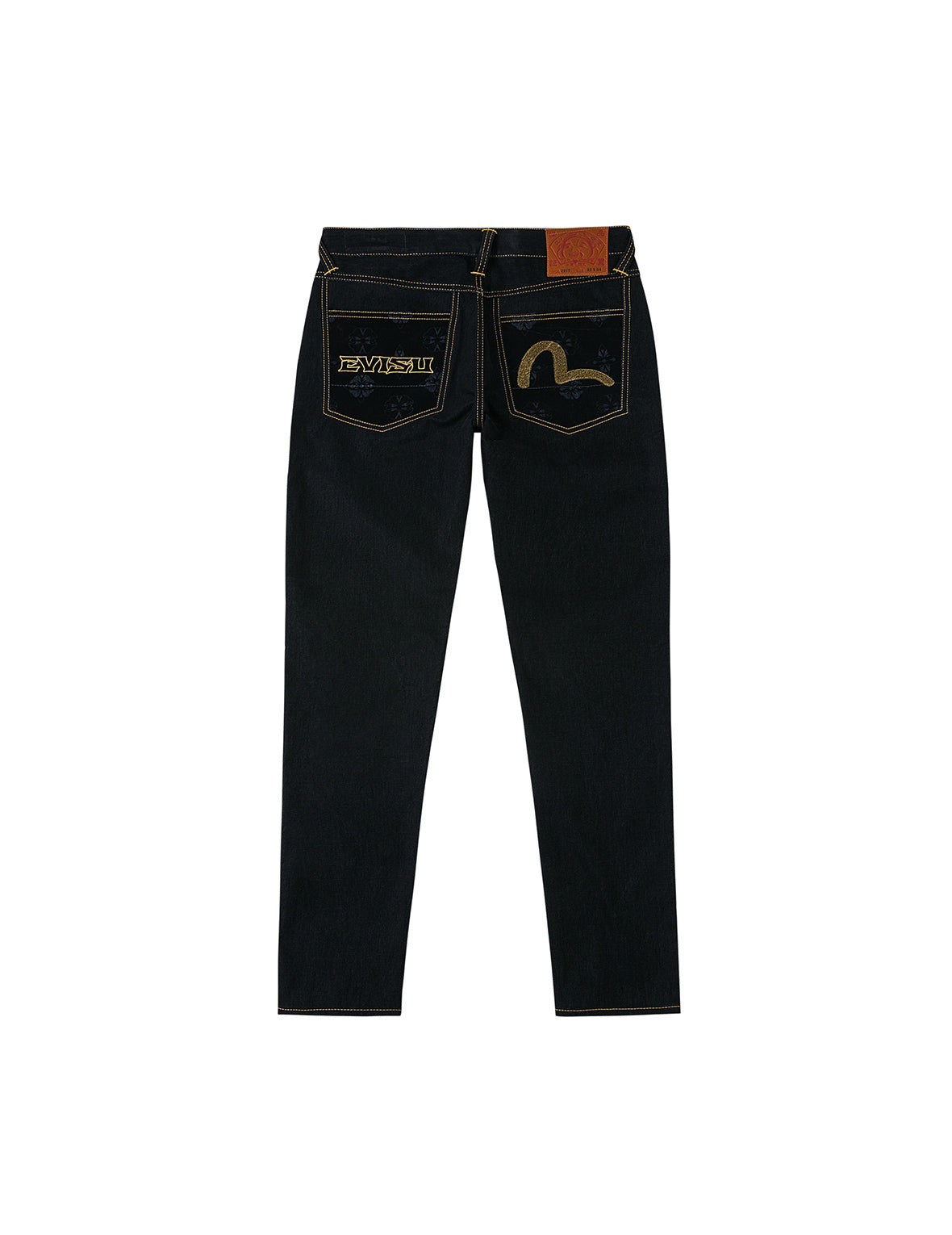 Logo Embroidery and Seagull Print Carrot Fit Jeans #2017 - 12