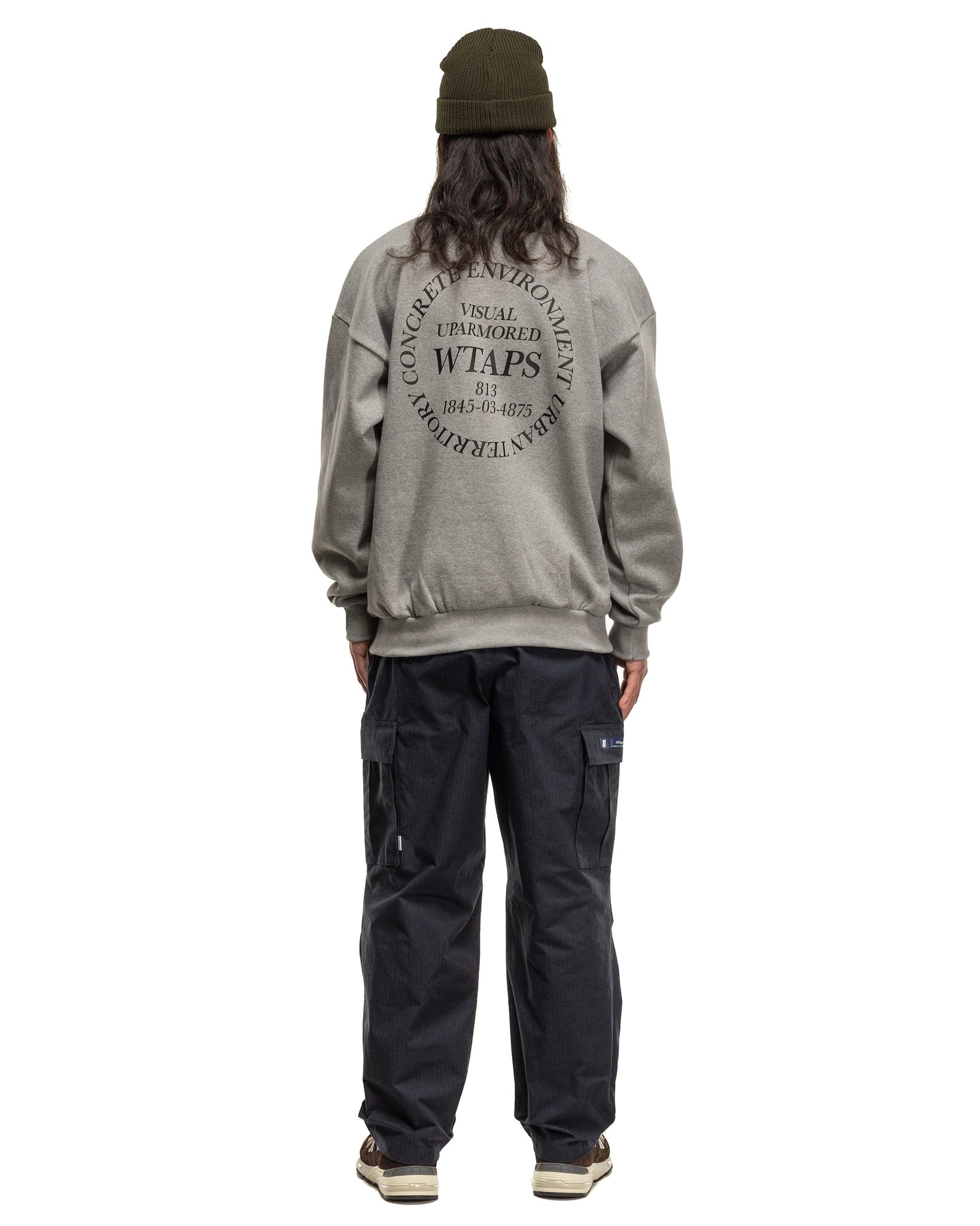 WTAPS Ingredients / Sweater / Cotton Ash Grey | REVERSIBLE