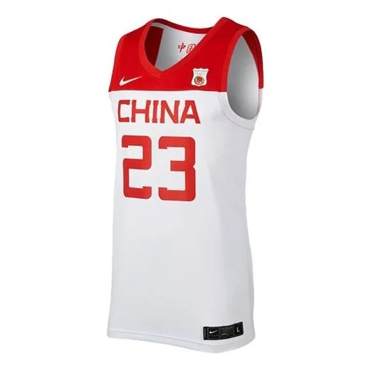 Nike Casual Sports Basketball Jersey China Team Home No. 23 Red CD9485-104 - 1