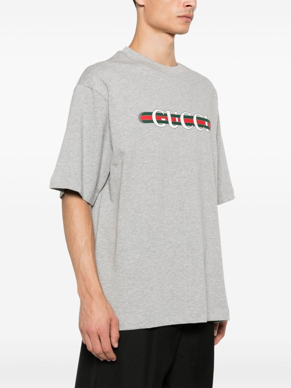 logo-print T-shirt - 3