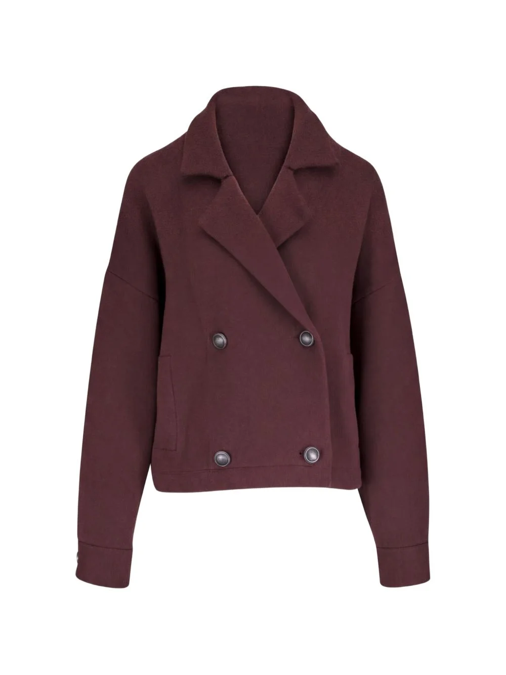 double-breasted cashmere jacket - 1