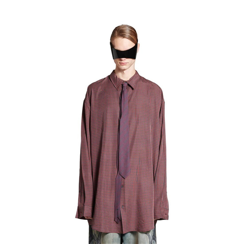 BALENCIAGA Men's Tie  in Burgundy outlook