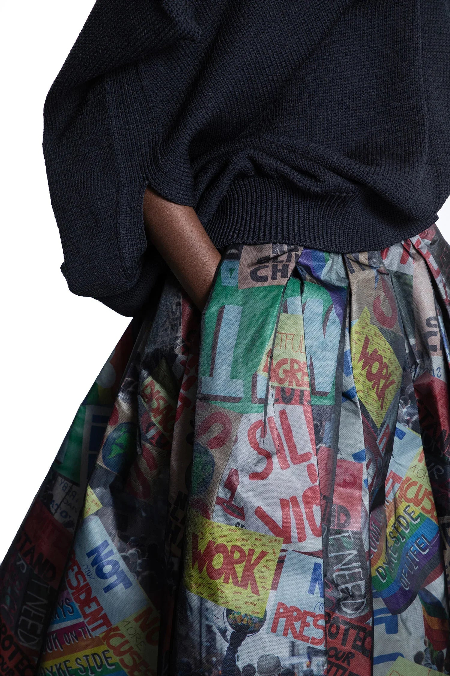 Printed-Flared-Midi-Skirt - 4